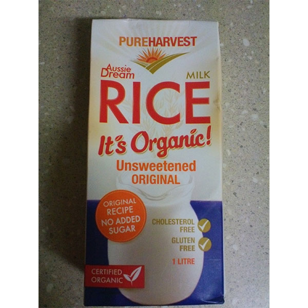 Buy Organic Rice Milk Pure Harvest (1L) Milk Related Products